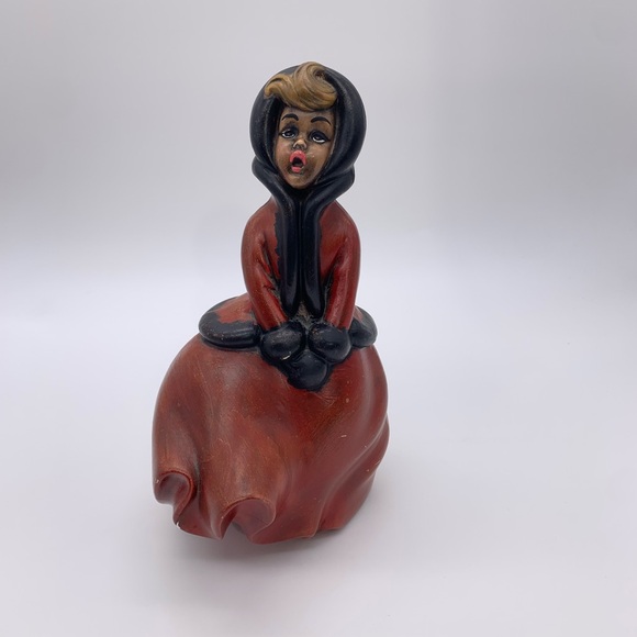 Vintage MCM Atlantic Mold Christmas Caroler 1950’s -60’s (Signed) Handpainted - Picture 2 of 16